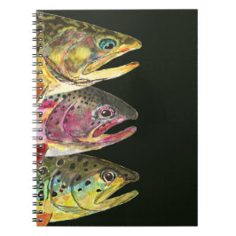 Caderno Espiral Pescadores de Trout Fly