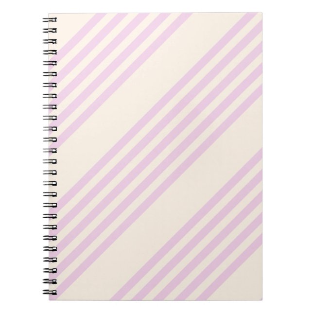Caderno Espiral Pêssegos e creme com cinco faixas (Frente)