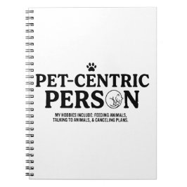 Caderno Espiral Pessoa Centrada em Animais de Estimação