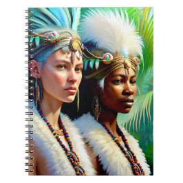 Caderno Espiral Pessoas de pássaros Lemurianos do Notebook do Extr