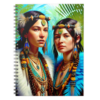 Caderno Espiral Pessoas de pássaros Lemurianos do Notebook do Extr