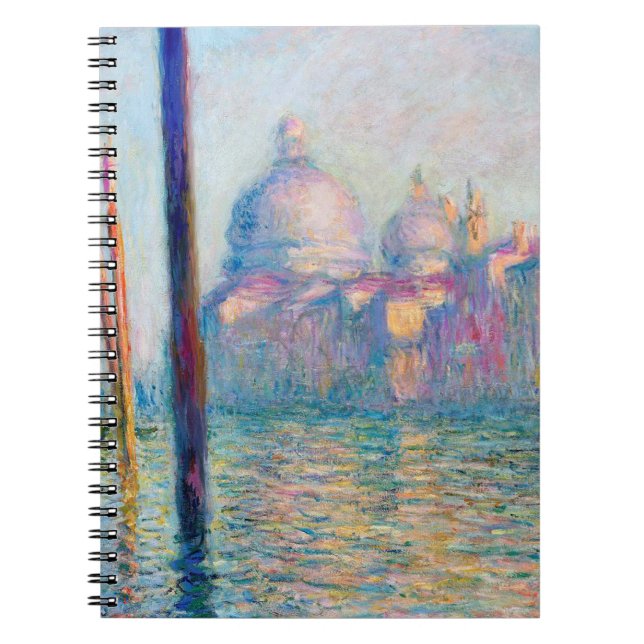 Caderno Espiral Pessoas Impressionistas do Monet Le Grand Canal Fa (Frente)