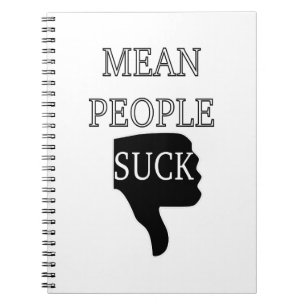 Caderno Espiral Pessoas Médias Suck