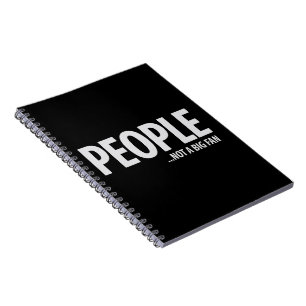Caderno Espiral Pessoas Não São Fãs De Mim Sarcástico Engraçado