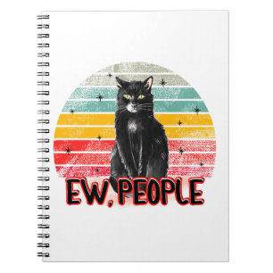 Caderno Espiral Pessoas Ow Pretas para Vintage