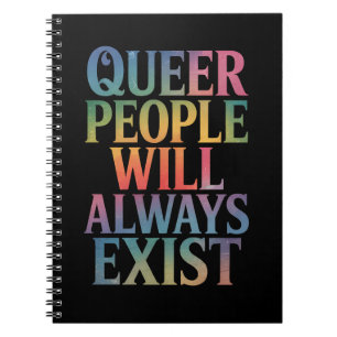 Caderno Espiral Pessoas Queer Sempre Existirão Aliadas ao Orgulho