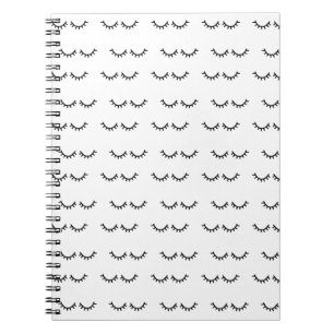 Caderno Espiral Pestanas pretas