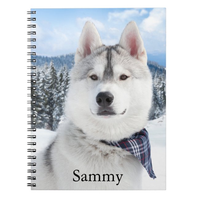 Caderno Espiral Pet Photo Name (Frente)