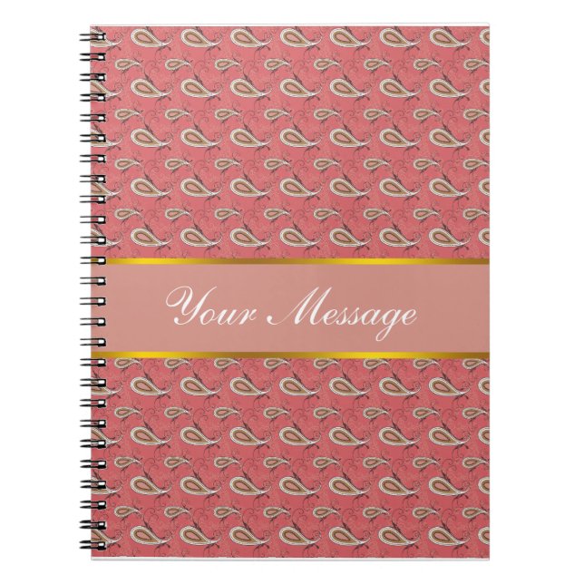 Caderno Espiral Petal Paisley de Foxglove (Frente)