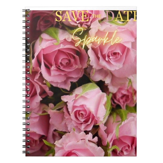 Caderno Espiral Pétalas e Páginas: Livro de Nota Espiral (Frente)