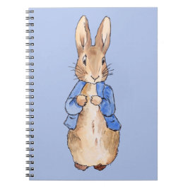 Caderno Espiral Peter com um fundo azul