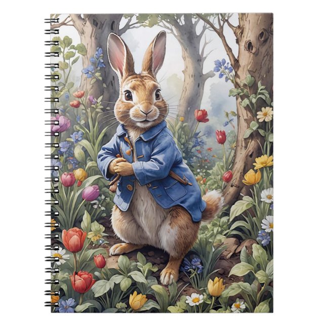 Caderno Espiral Peter, o coelho encantou a floresta (Frente)