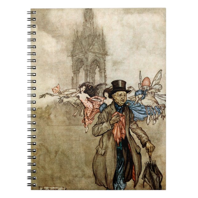 Caderno Espiral Peter Pan by Arthur Rackham (Frente)