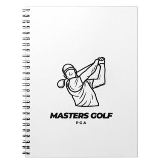 Caderno Espiral pga, golfe