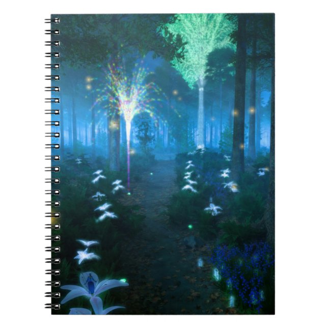 Caderno Espiral Phantastes: Noite no Notebook Fairy Land (Frente)