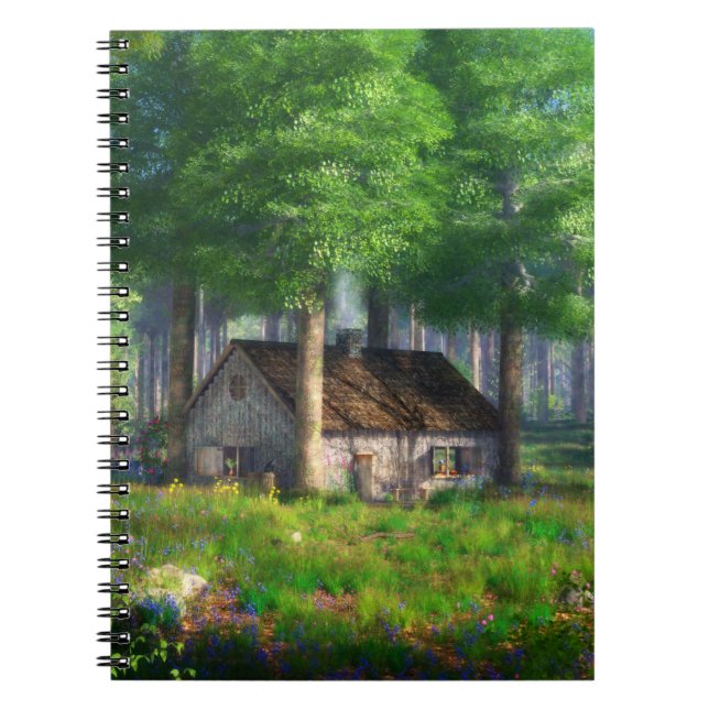 Caderno Espiral Phantastes: O Notebook Forest Cottage (Frente)