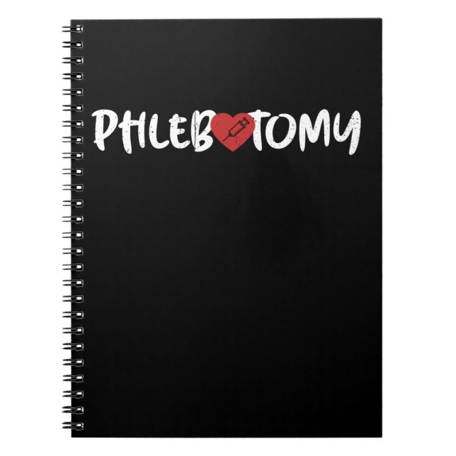 Caderno Espiral Phlebotomist Phlebotomy (Frente)