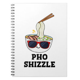 Caderno Espiral Pho Shizzle Brincadeira Engraçada de Macarrão