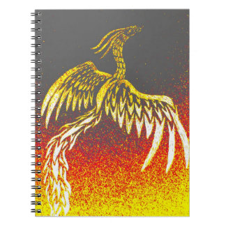 Caderno Espiral Phoenix tribal