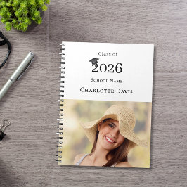 Caderno Espiral Photo Modern Senior Graduate Class of 2026