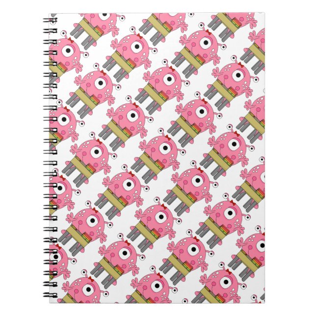 Caderno Espiral Photo Notebook/Cartoon Monster (Frente)