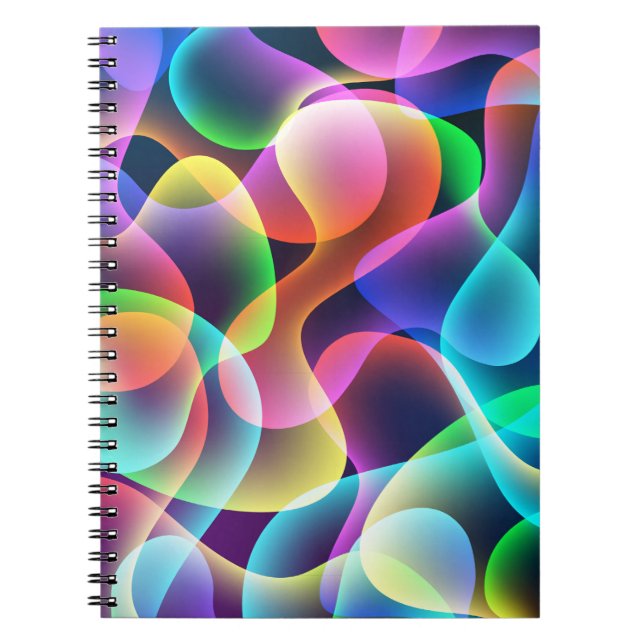 Caderno Espiral Photo Notebook/Multicolored Abstract (Frente)