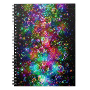 Caderno Espiral Photo Notebook/Multicolored Bubbles