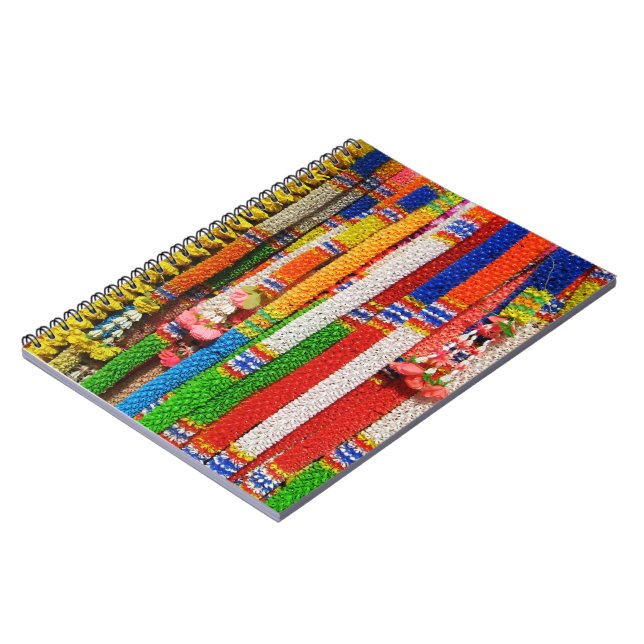 Caderno Espiral Phuang Maalai - Tailandês Floral Garland (Left Side)