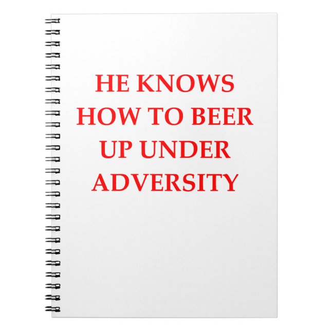 Caderno Espiral piada bebendo (Frente)