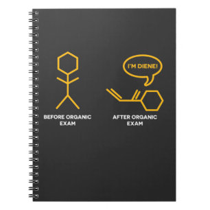 Caderno Espiral Piada da química para nerd do químico