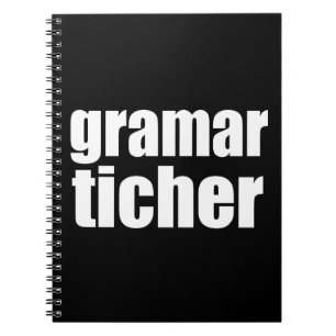 Caderno Espiral Piada de professor de gramática