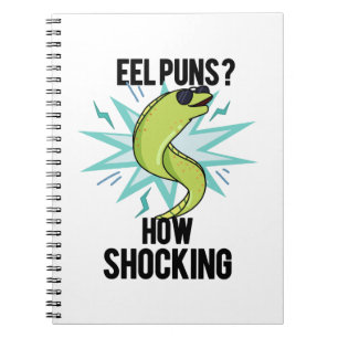 Caderno Espiral Piadas de enguia Como Choque Piada Animal Divertid