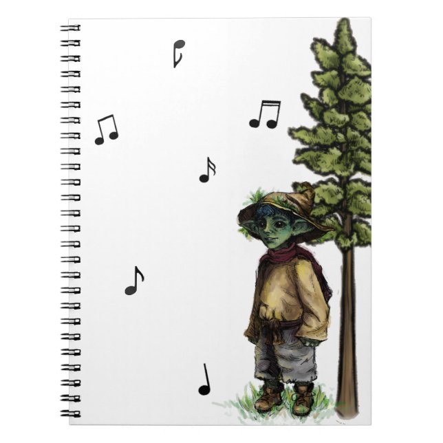 Caderno Espiral Piano Forest - Grass Goblin (Frente)