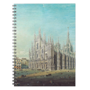 Caderno Espiral Piazza del Duomo em Milão, por Carlo Bossoli