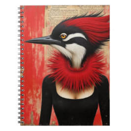 Caderno Espiral Pica-pau em fantasia de vestido preto