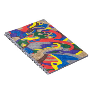 Caderno Espiral "Picasso Cat" Abstrato Art