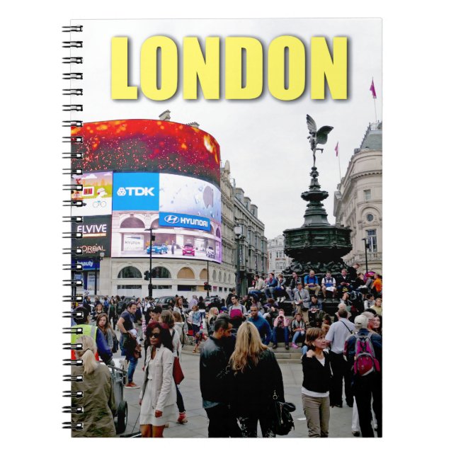 Caderno Espiral Piccadilly Circus - Foto Pro (Frente)