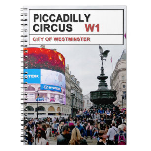 Caderno Espiral Piccadilly Circus London