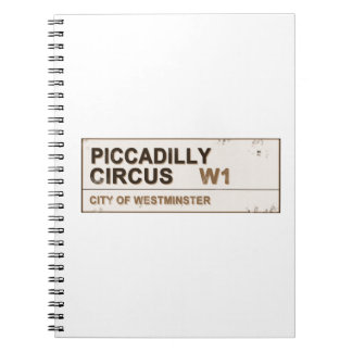 Caderno Espiral Piccadilly Circus London - Vintage