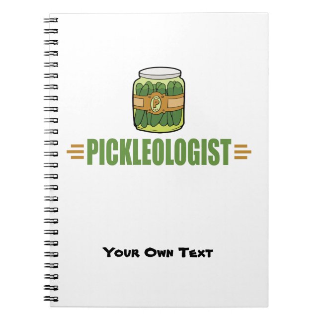 Caderno Espiral PICKLEOLOGIST Funny Pickles Lovers (Frente)