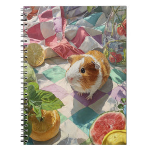 Caderno Espiral Picnic com o notebook Guiné Pig