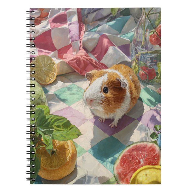 Caderno Espiral Picnic com o notebook Guiné Pig (Frente)
