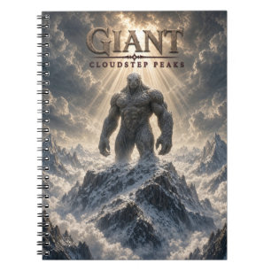 Caderno Espiral Picos Gigantes da Nuvem Cinema Escuro