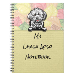 Caderno Espiral Pieking Cute Lhasa Apso notebook