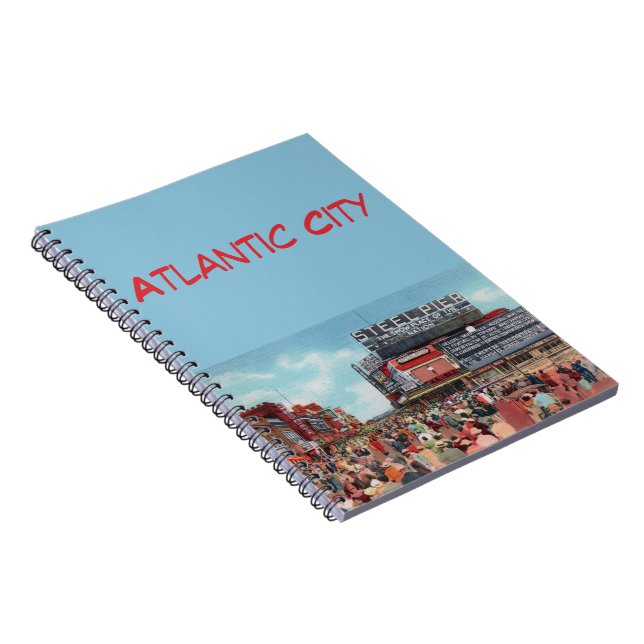 Caderno Espiral Pier de Aço - Notebook de Atlantic City (Lado Direito)