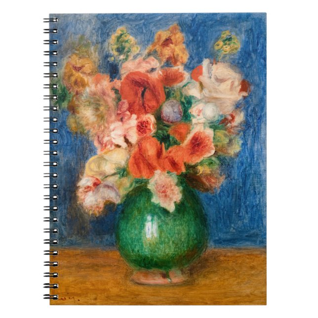 Caderno Espiral Pierre-Auguste Renoir - Buquê (Frente)