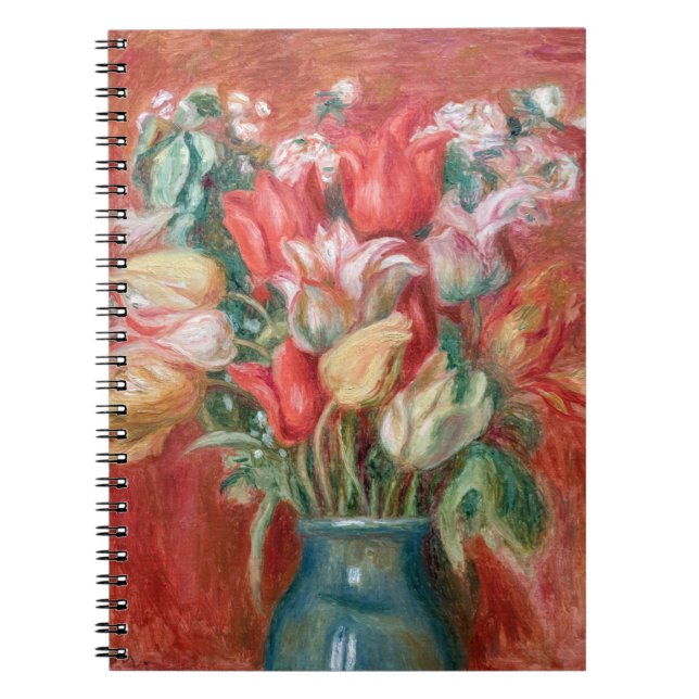 Caderno Espiral Pierre-Auguste Renoir - Buquê Tulip (Frente)