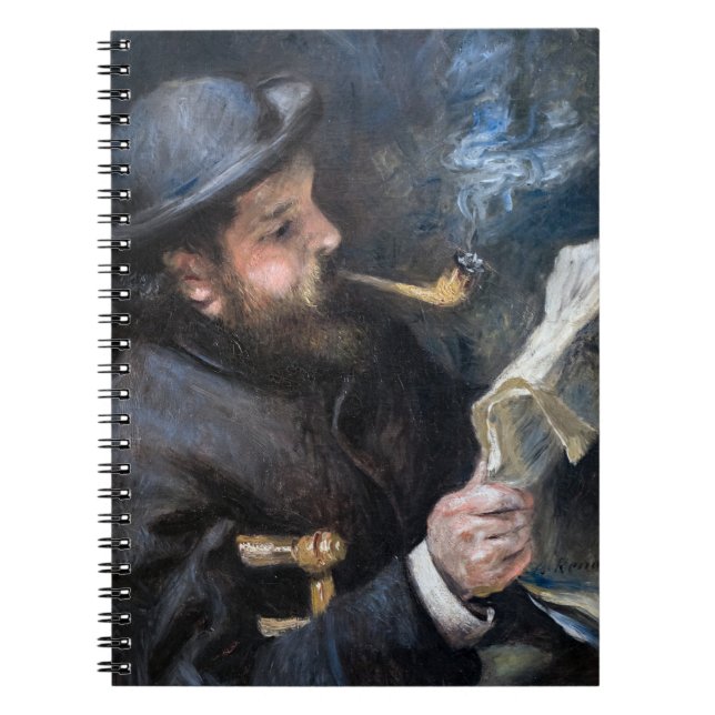 Caderno Espiral Pierre-Auguste Renoir - Claude Monet Leitura (Frente)