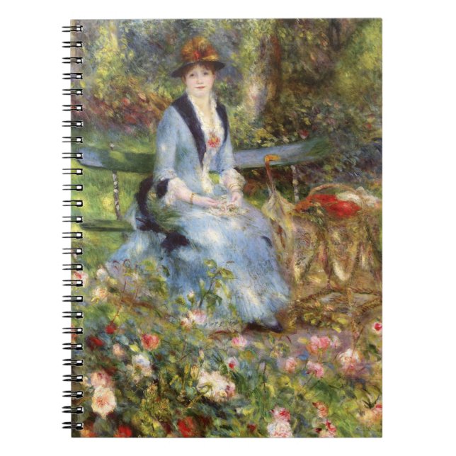 Caderno Espiral Pierre-Auguste Renoir - Dans les Rosa (Frente)