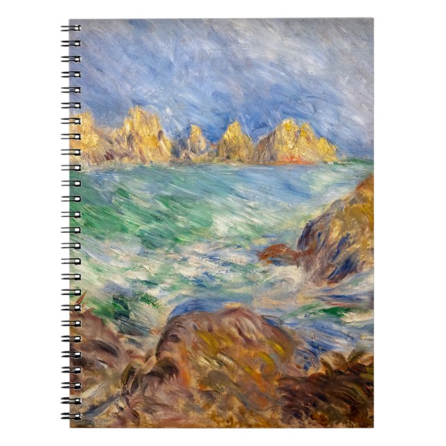 Caderno Espiral Pierre-Auguste Renoir - Marine, Guernesey (Frente)